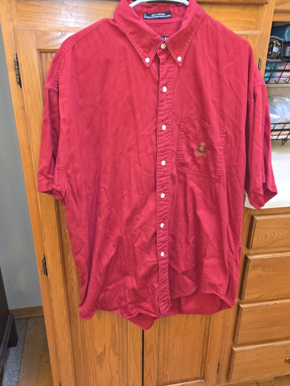 Vintage Chaps Ralph Lauren men's size Large 100% cotton shirt sleeve button down